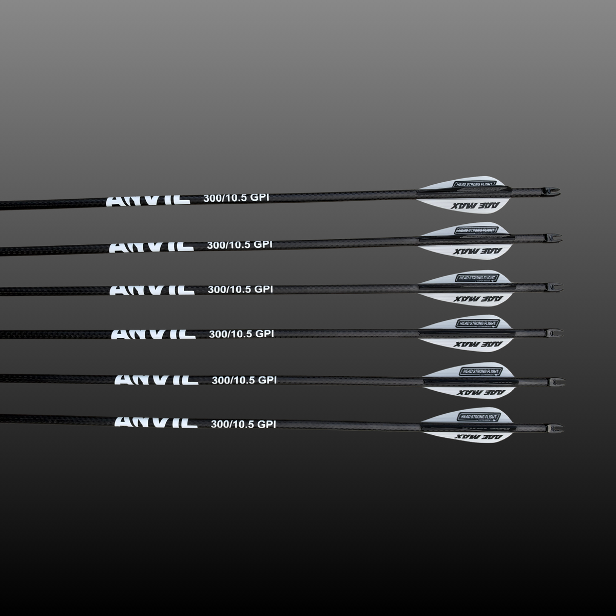 Head Strong Flight ANVIL Pre-Fletched Arrows