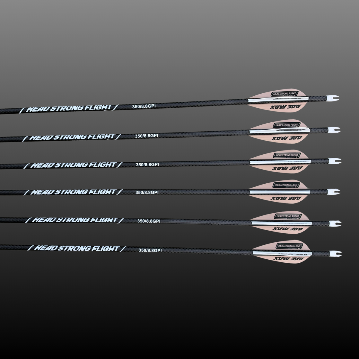 Head Strong Flight Signature Series Pre-Fletched Arrows